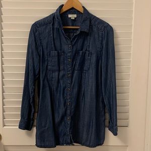 J.Jill Soft Denim Chambray Shirt